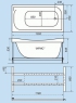 Ванна акриловая Triton Ирис 130х70