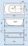 Ванна акриловая Triton Лиза 120х70