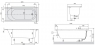 Ванна акриловая Villeroy&Boch O.Novo UBA177CAS2V-XX 170х70 см