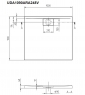 Поддон душевой Villeroy&Boch Architectura MetalRim UDA1090ARA248-41 100х90 см
