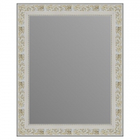 Зеркало в багетной раме J-mirror Vanda 50x40 см белое золото