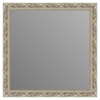 Зеркало в багетной раме J-mirror Vanda 60x60 см бронзовое серебро