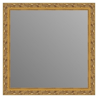Зеркало в багетной раме J-mirror Vanda 60x60 см бронзовое золото