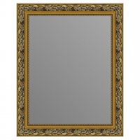 Зеркало в багетной раме J-mirror Vanda 50x40 см черное золото