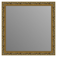 Зеркало в багетной раме J-mirror Vanda 60x60 см черное золото