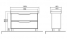 Тумба с умывальником Akvarodos Венеция 100 напольная