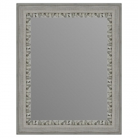 Зеркало в багетной раме J-mirror Venera 50x40 см бело-черное
