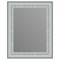 Зеркало в багетной раме J-mirror Venera 50x40 см бело-голубое