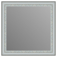 Зеркало в багетной раме J-mirror Venera 60x60 см бело-голубое
