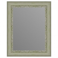 Зеркало в багетной раме J-mirror Venera 50x40 см бело-зеленое