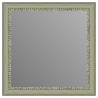 Зеркало в багетной раме J-mirror Venera 60x60 см бело-зеленое