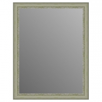 Зеркало в багетной раме J-mirror Venera 90x70 см бело-зеленое