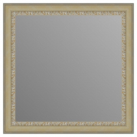 Зеркало в багетной раме J-mirror Venera 60x60 см бело-оранжевое