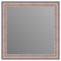 Зеркало в багетной раме J-mirror Venera 60x60 см бело-красное