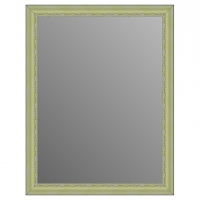 Зеркало в багетной раме J-mirror Venera 90x70 см бело-желтое