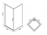 Душевой уголок Am.Pm Like Square W80G-303-090MT