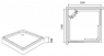 Поддон душевой Am.Pm Like Square W80T-303-100W 100 см