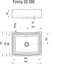 Умывальник Ravak Formy 02 500 D XJM01250000