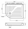 Поддон душевой Hatria Drop YXB 90х70 см