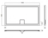Поддон душевой Hatria LIF.ST YXEZ 140х80 см